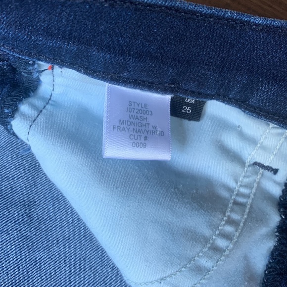 Veronica Beard Size 25, Red Stripe Skinny jean - Picture 5 of 5